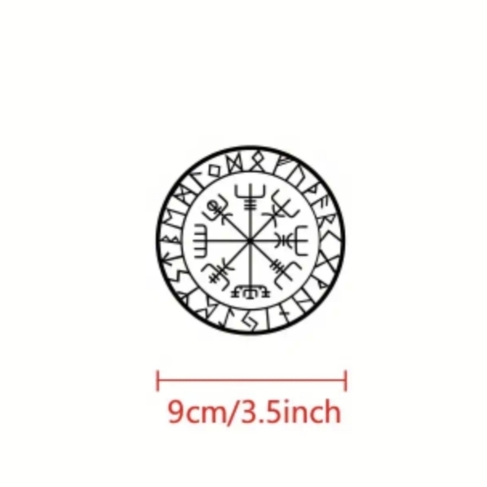 Decal for Car or Home Compass/Vegisvir Waterproof Removable